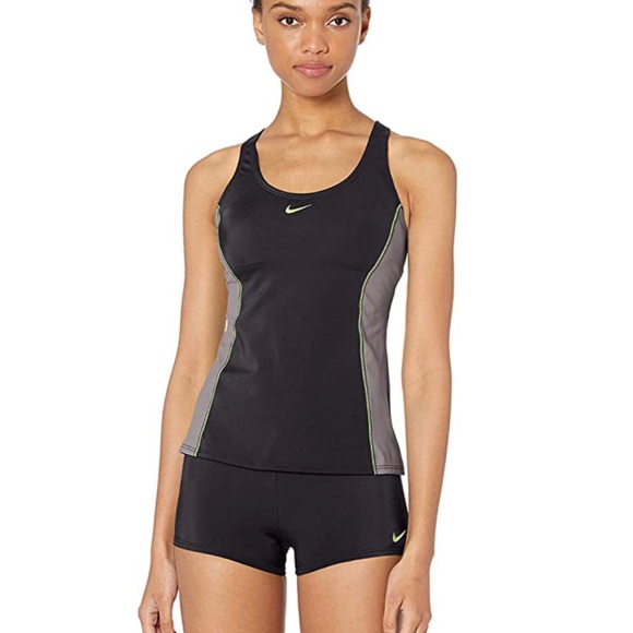 Nike Women`s Color Surge Powerback Tankini Size S